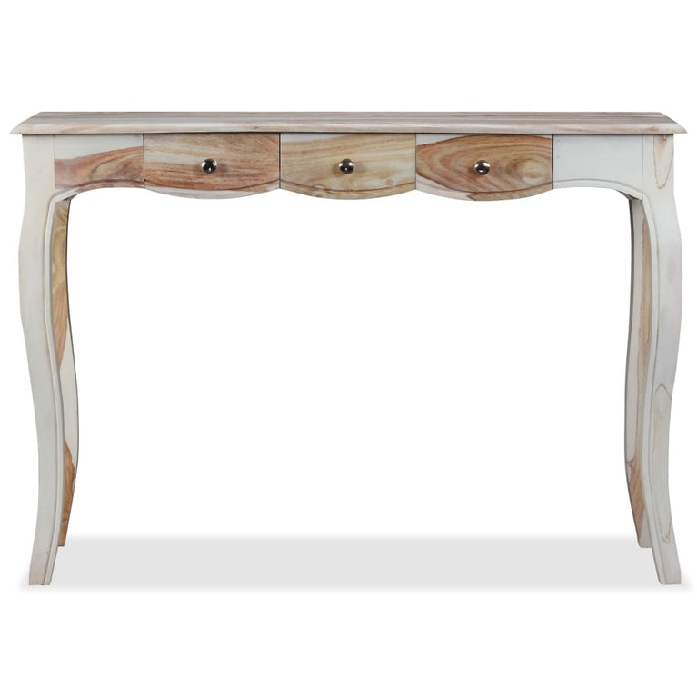 Wandtafel met 3 lades 110x40x76 cm massief sheeshamhout MeubelReus