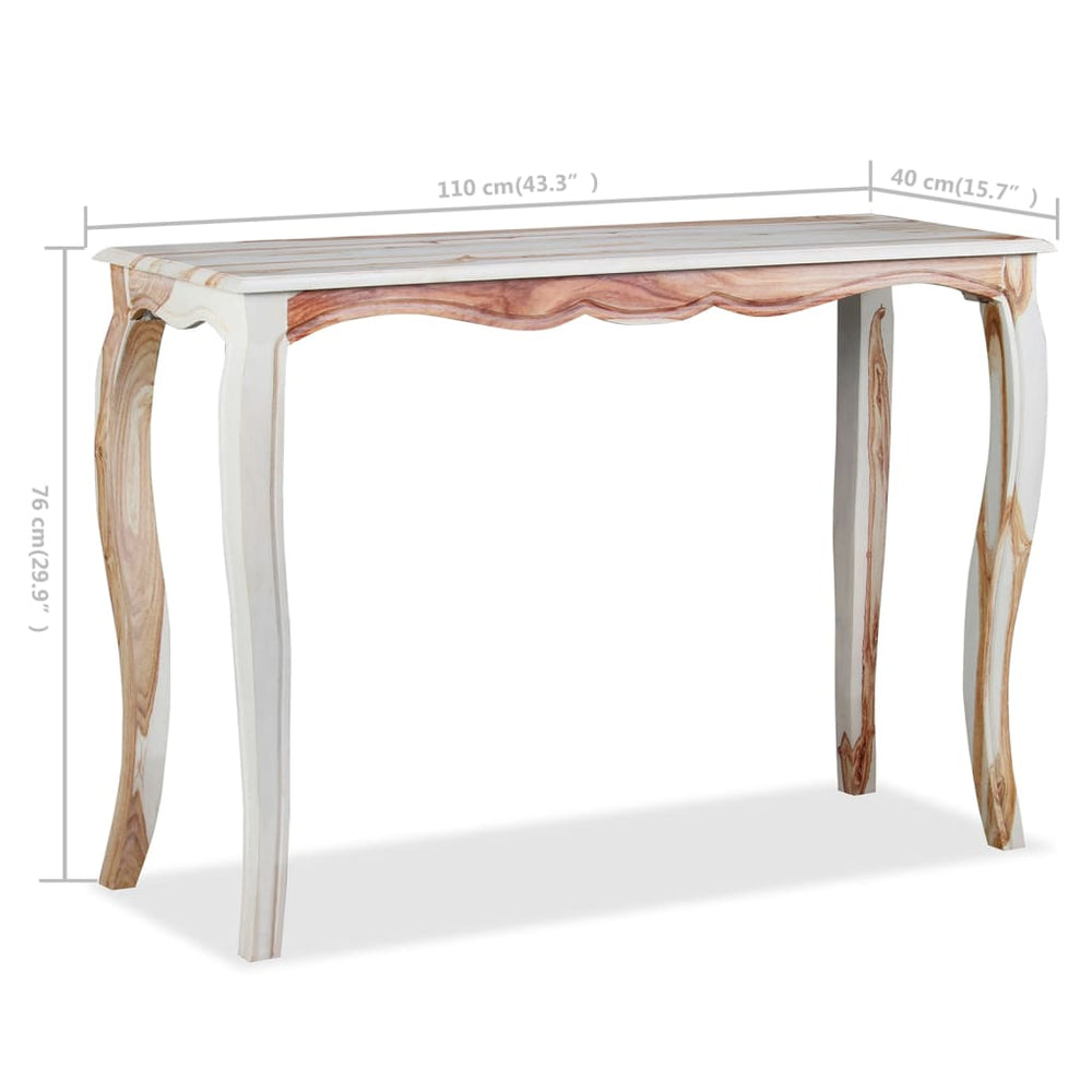 Wandtafel 110x40x76 cm massief sheeshamhout MeubelReus