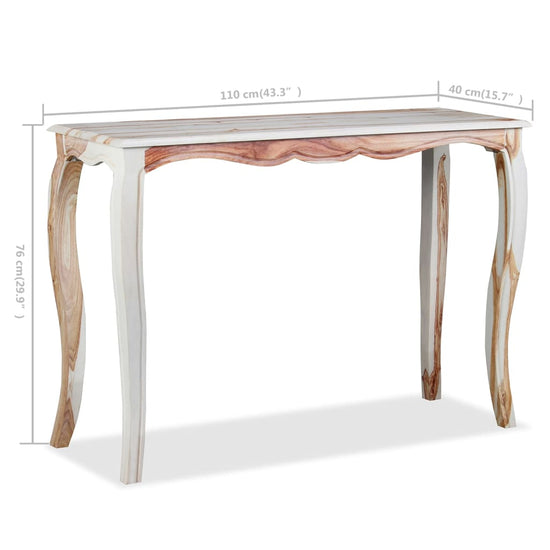 Wandtafel 110x40x76 cm massief sheeshamhout MeubelReus