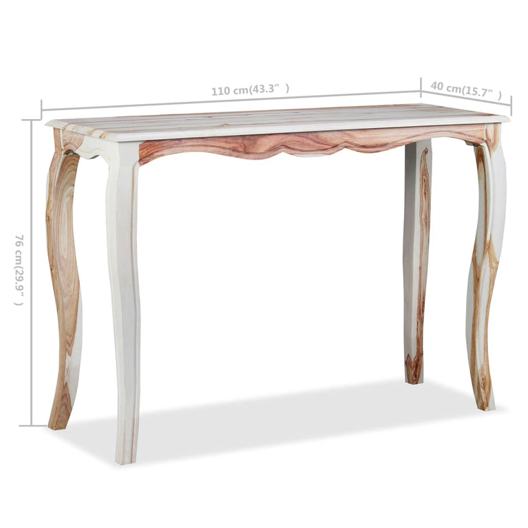 Wandtafel 110x40x76 cm massief sheeshamhout MeubelReus