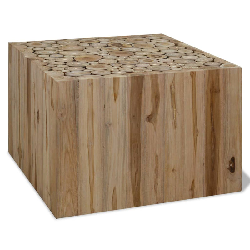Salontafel 50x50x35 cm echt teakhout MeubelReus