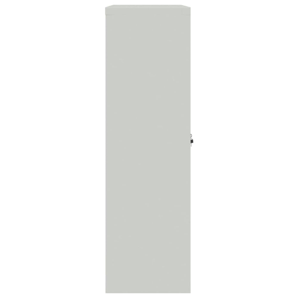 Kantoorkast 90x40x140 cm staal grijs MeubelReus