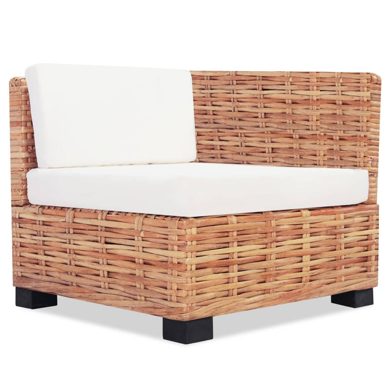 Loungeset natuurlijk rattan 14-delig MeubelReus