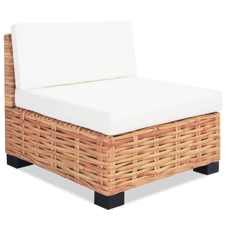 Loungeset natuurlijk rattan 14-delig MeubelReus