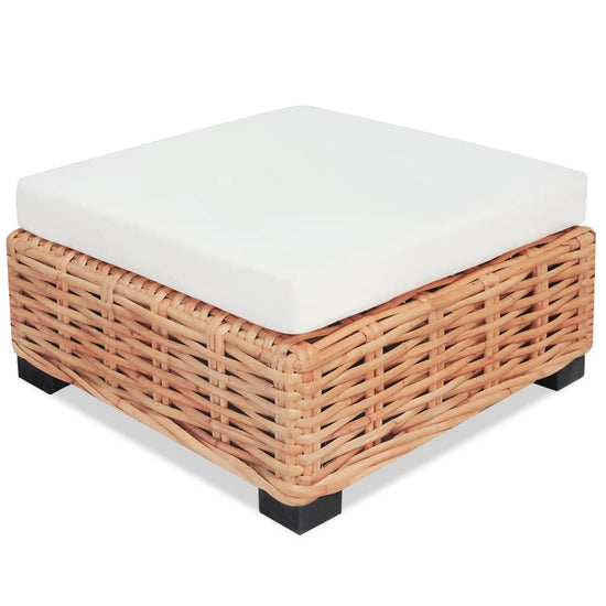Loungeset natuurlijk rattan 14-delig MeubelReus