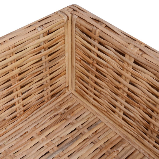 Loungeset natuurlijk rattan 14-delig MeubelReus