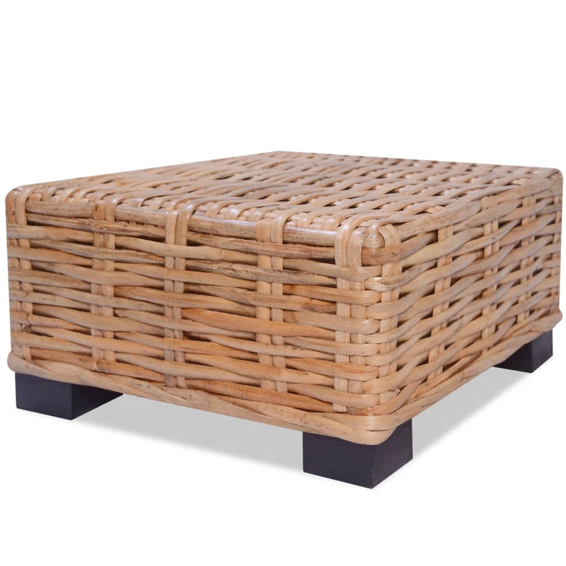 Salontafel natuurlijk rattan 45x45x30 cm MeubelReus