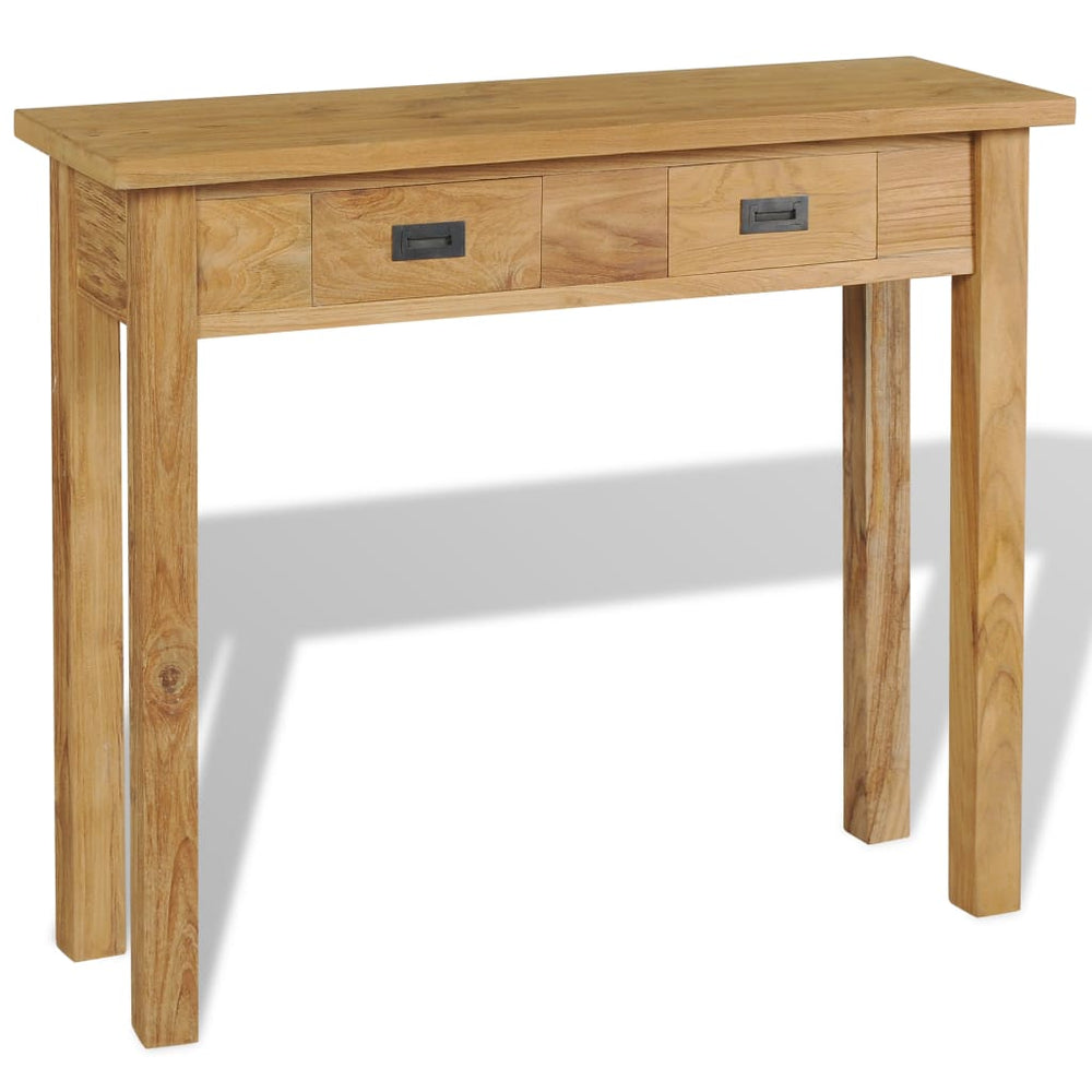Wandtafel massief teakhout 90x30x80 cm MeubelReus
