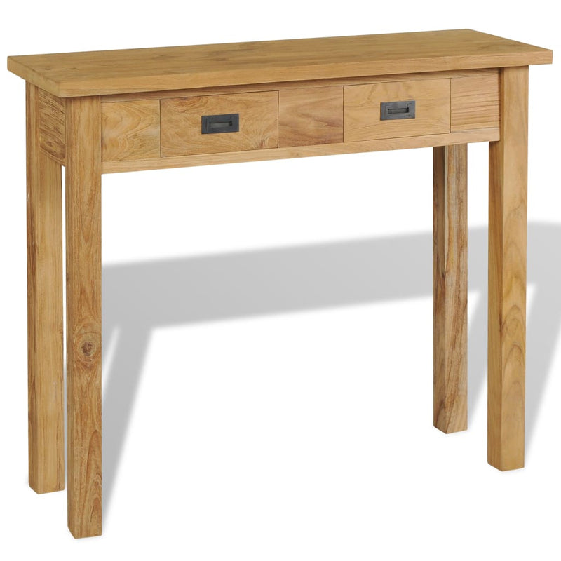 Wandtafel massief teakhout 90x30x80 cm MeubelReus