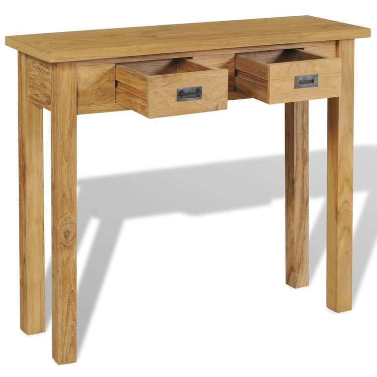 Wandtafel massief teakhout 90x30x80 cm MeubelReus
