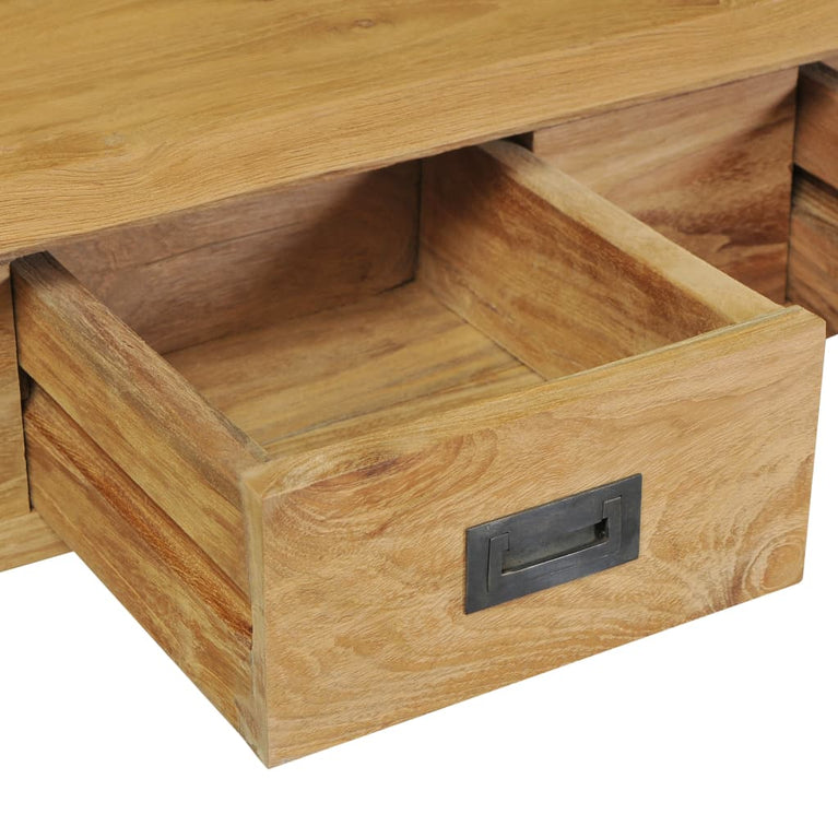 Wandtafel massief teakhout 90x30x80 cm MeubelReus