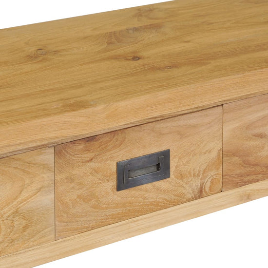 Wandtafel massief teakhout 90x30x80 cm MeubelReus