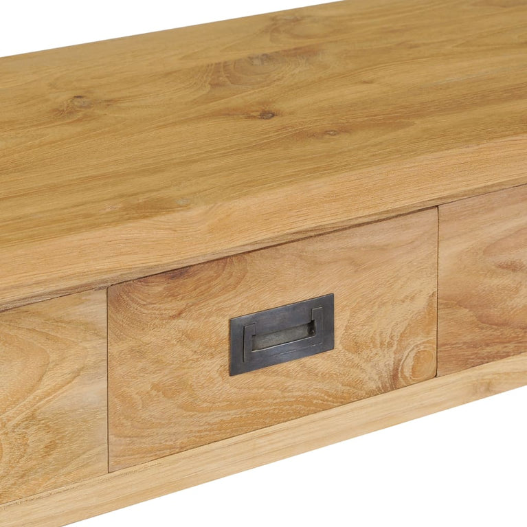 Wandtafel massief teakhout 90x30x80 cm MeubelReus