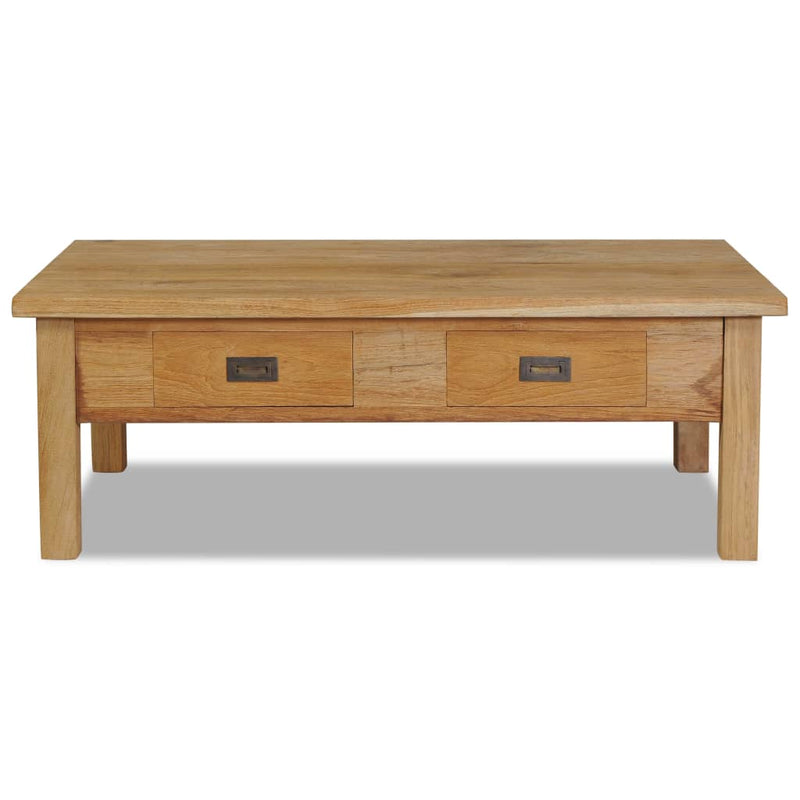 Salontafel massief teakhout 100x60x35 cm MeubelReus