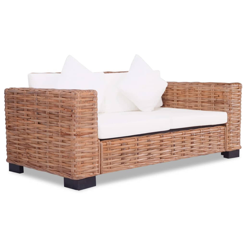 Tweezitsbank natuurlijk rattan MeubelReus