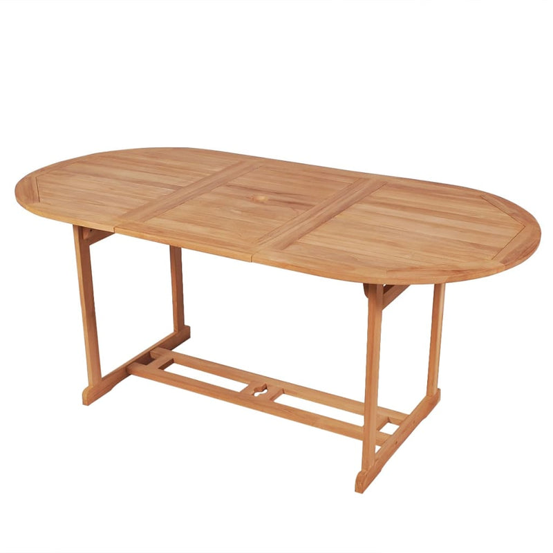Tuintafel 180x90x75 cm massief teakhout MeubelReus
