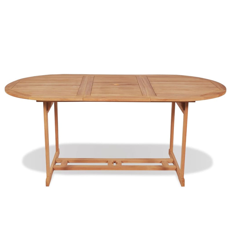 Tuintafel 180x90x75 cm massief teakhout MeubelReus