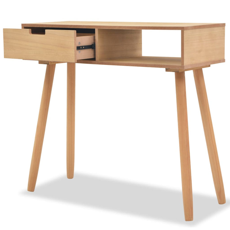 Wandtafel 80x30x72 cm massief grenenhout bruin MeubelReus