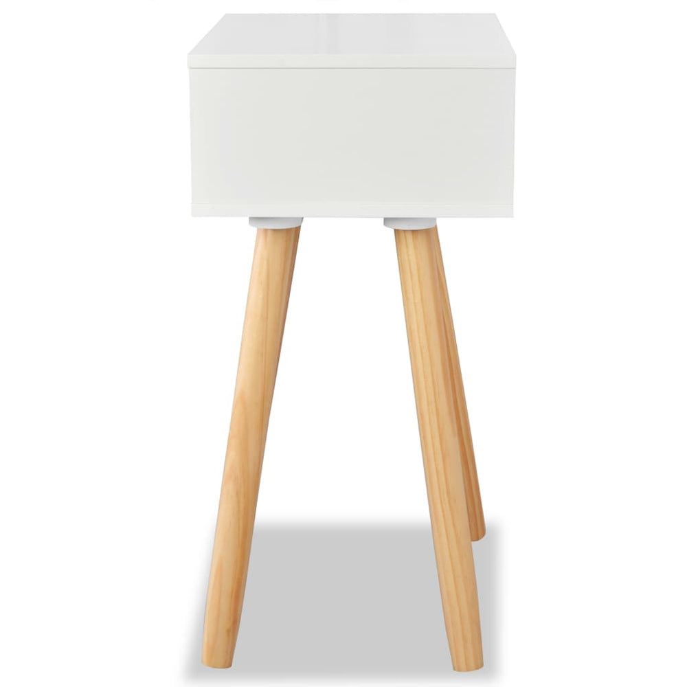 Nachtkastjes 2 st 40x30x61 cm massief grenenhout wit MeubelReus