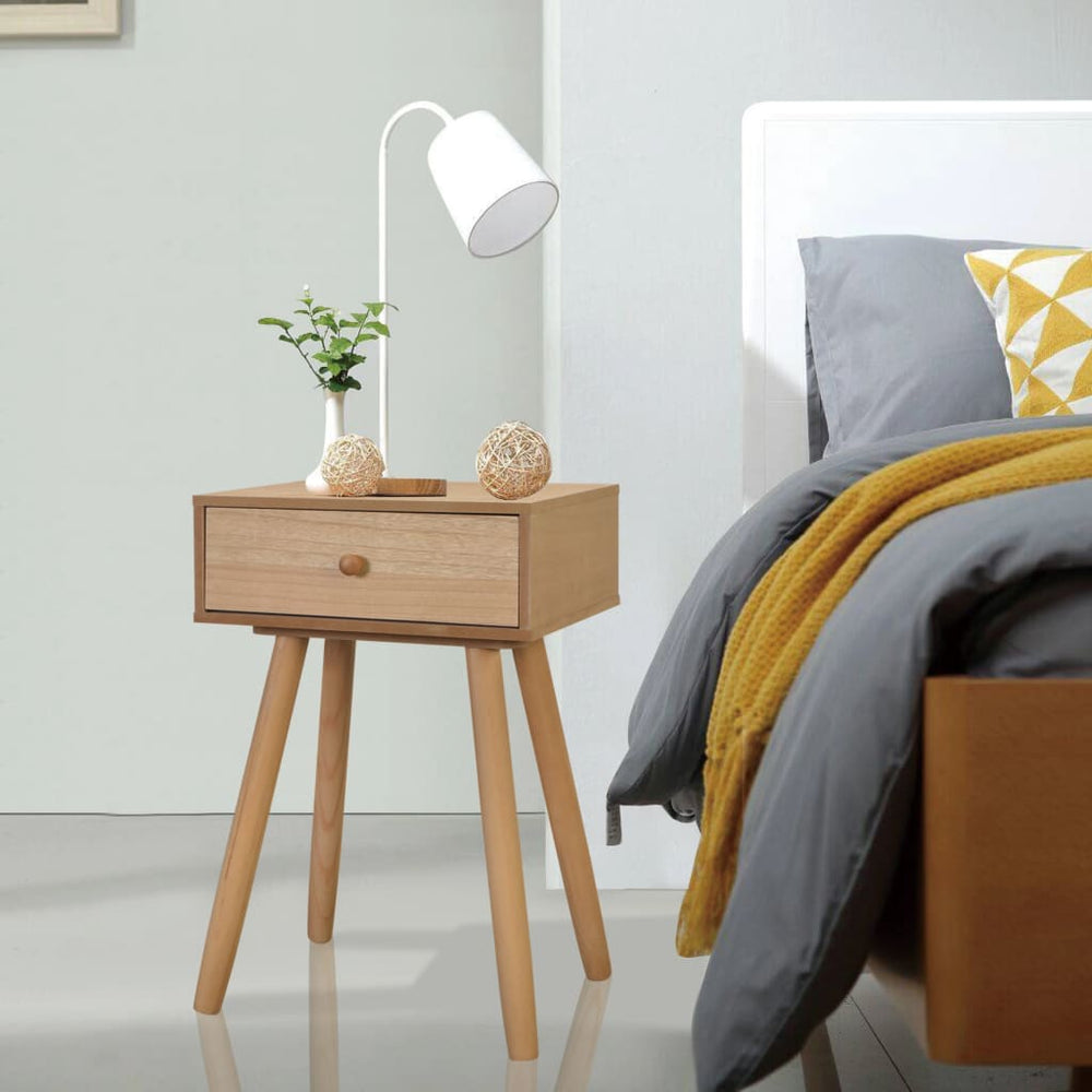 Nachtkastjes 2 st 40x30x61 cm massief grenenhout bruin MeubelReus