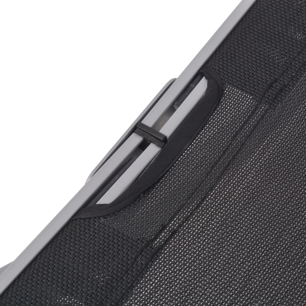 Ligbedden inklapbaar 2 st aluminium en textileen MeubelReus