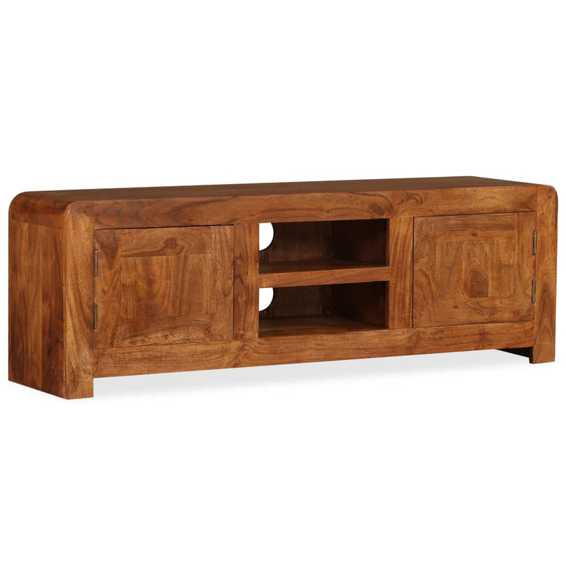 Tv-meubel 120x30x40 cm massief hout met honingafwerking MeubelReus
