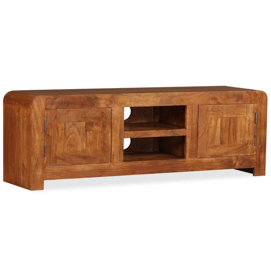 Tv-meubel 120x30x40 cm massief hout met honingafwerking MeubelReus