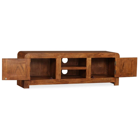 Tv-meubel 120x30x40 cm massief hout met honingafwerking MeubelReus