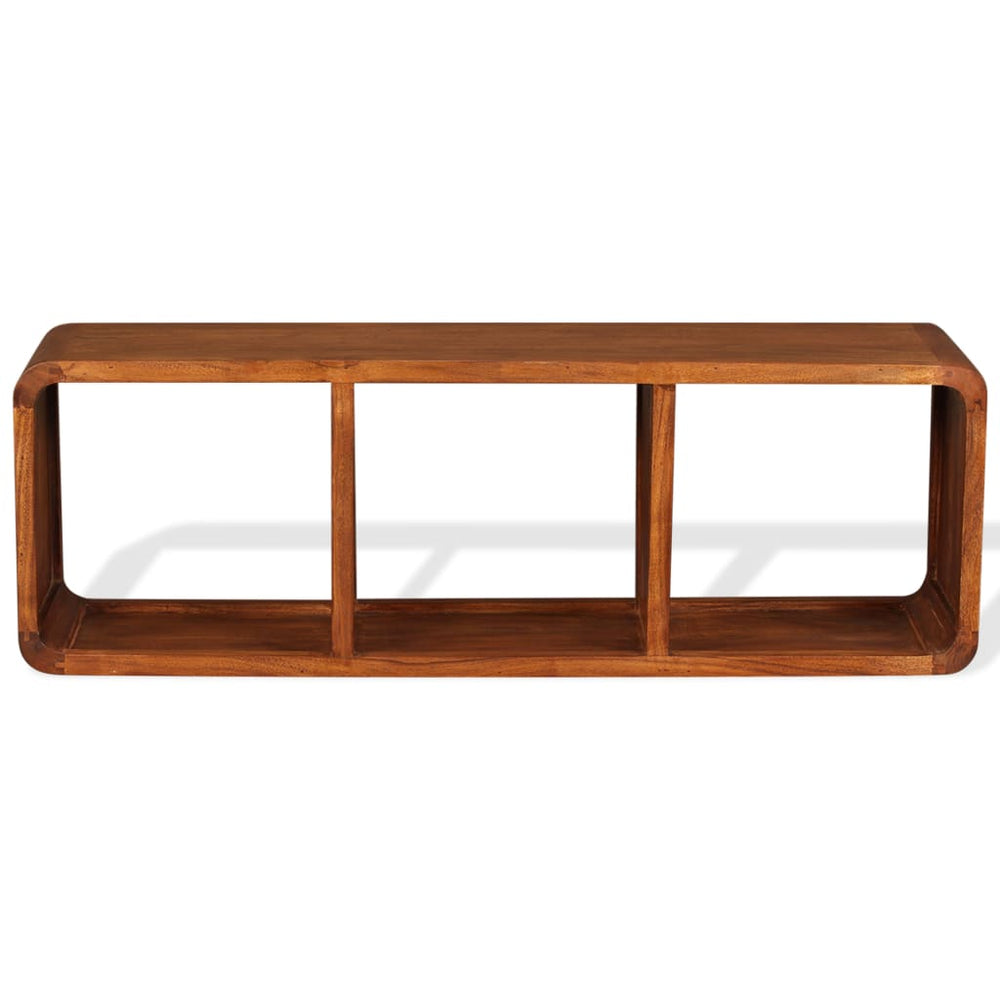 Tv-meubel 120x30x40 cm massief hout met honingafwerking MeubelReus