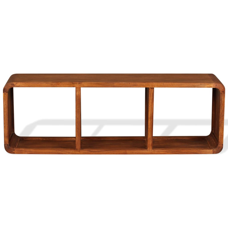 Tv-meubel 120x30x40 cm massief hout met honingafwerking MeubelReus