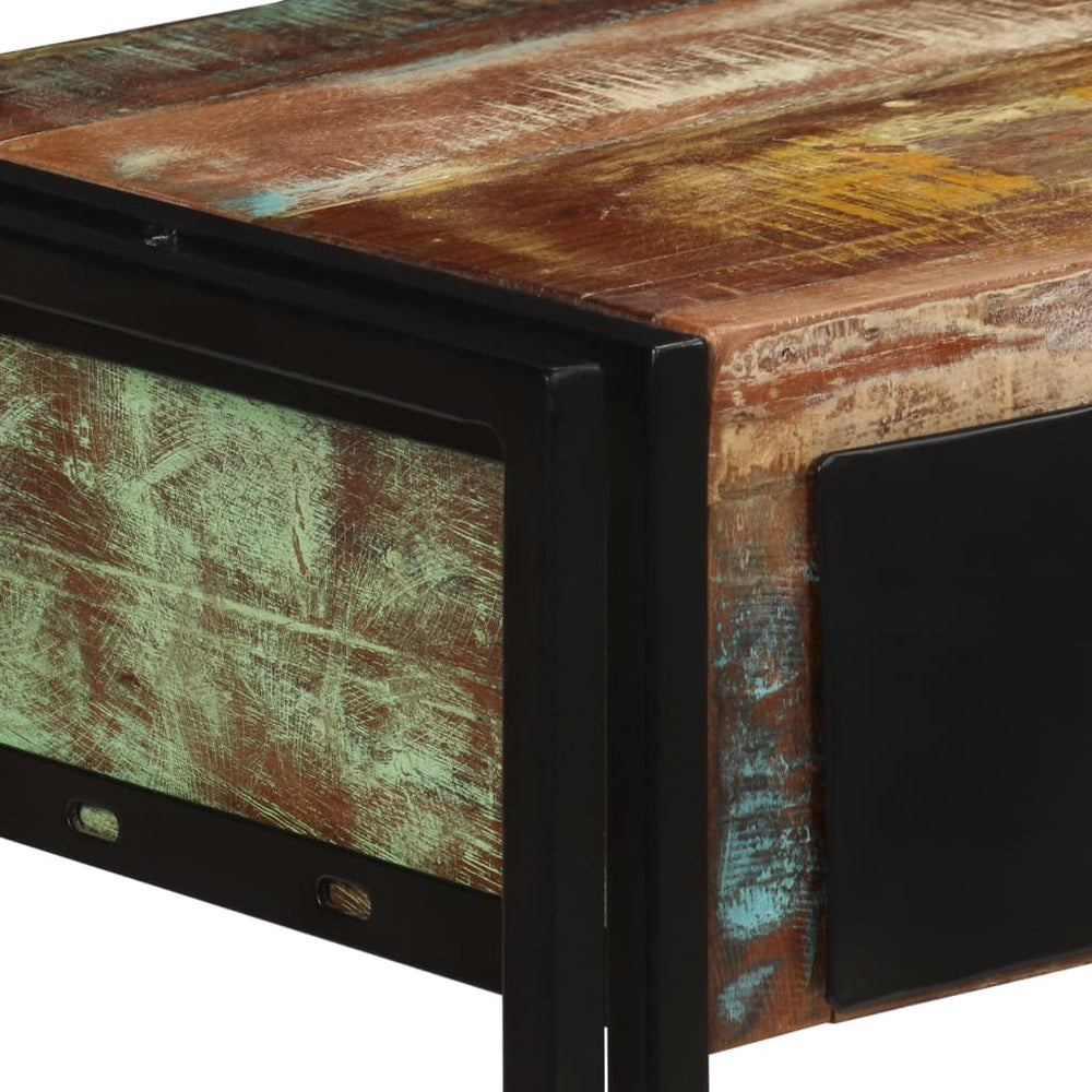 Wandtafel 120x30x76 cm massief gerecycled hout MeubelReus