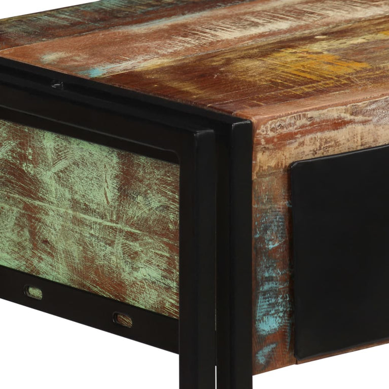 Wandtafel 120x30x76 cm massief gerecycled hout MeubelReus