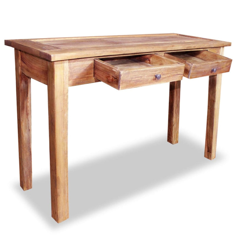 Wandtafel 123x42x75 cm massief gerecycled hout MeubelReus