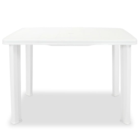 Tuintafel 101x68x72 cm kunststof wit MeubelReus