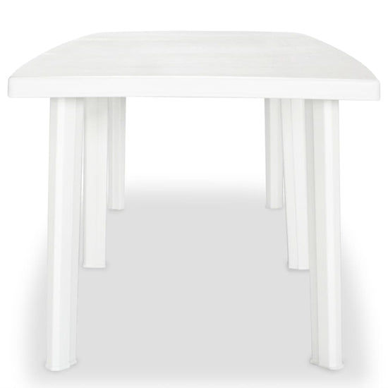 Tuintafel 210x96x72 cm kunststof wit MeubelReus