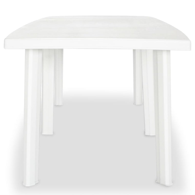 Tuintafel 210x96x72 cm kunststof wit MeubelReus