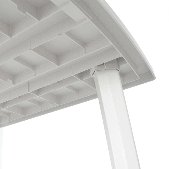 Tuintafel 210x96x72 cm kunststof wit MeubelReus