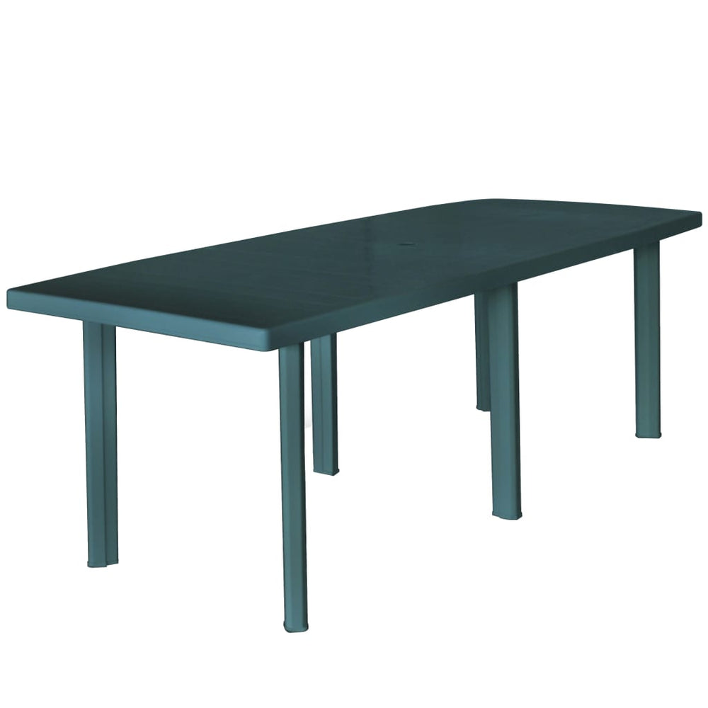 Tuintafel 210x96x72 cm kunststof groen MeubelReus