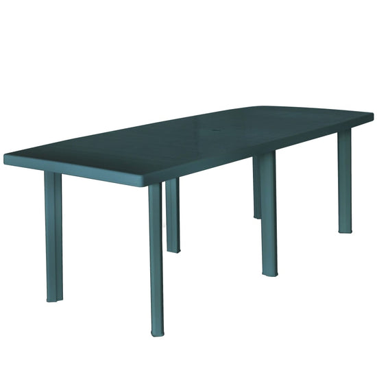 Tuintafel 210x96x72 cm kunststof groen MeubelReus