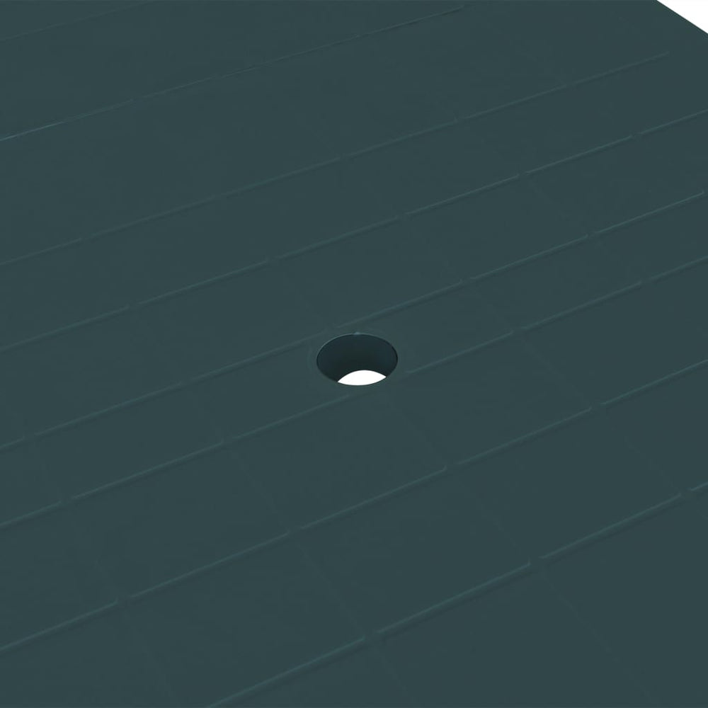 Tuintafel 210x96x72 cm kunststof groen MeubelReus