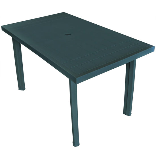 Tuintafel 126x76x72 cm kunststof groen MeubelReus