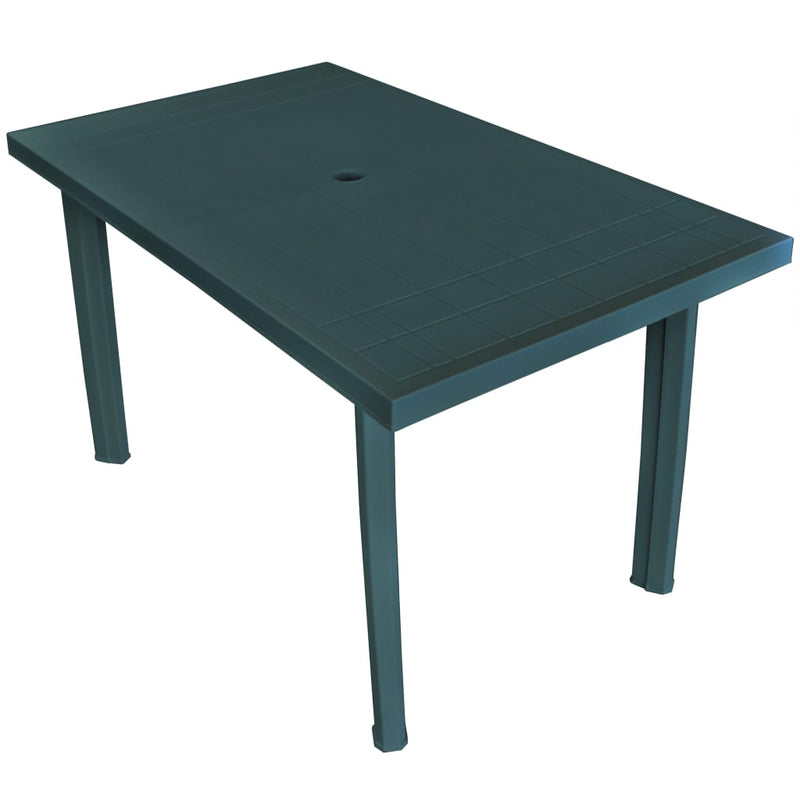 Tuintafel 126x76x72 cm kunststof groen MeubelReus