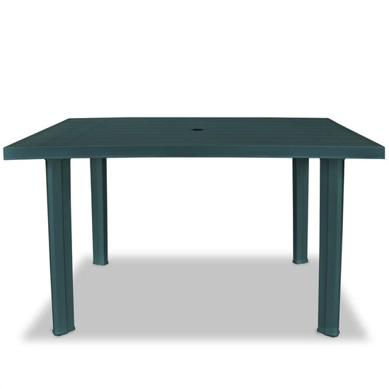 Tuintafel 126x76x72 cm kunststof groen MeubelReus