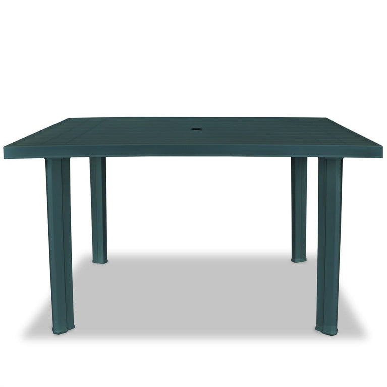 Tuintafel 126x76x72 cm kunststof groen MeubelReus