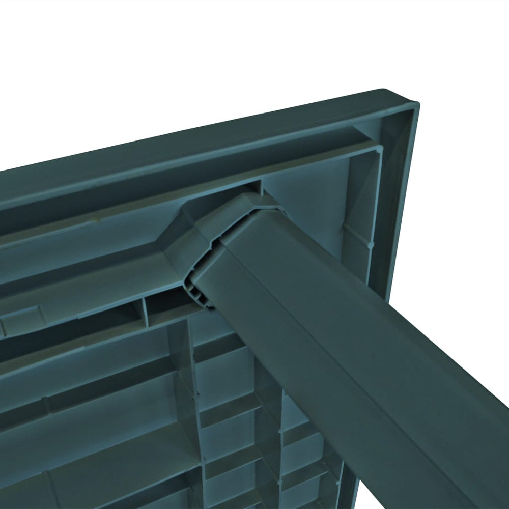 Tuintafel 126x76x72 cm kunststof groen MeubelReus