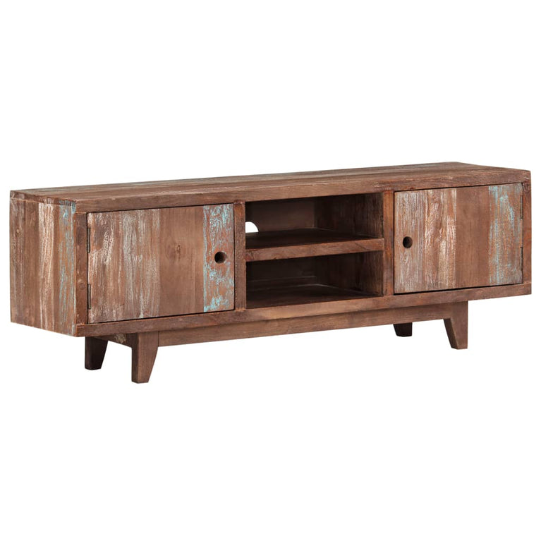 Tv-meubel vintage stijl 118x30x40 cm massief acaciahout MeubelReus