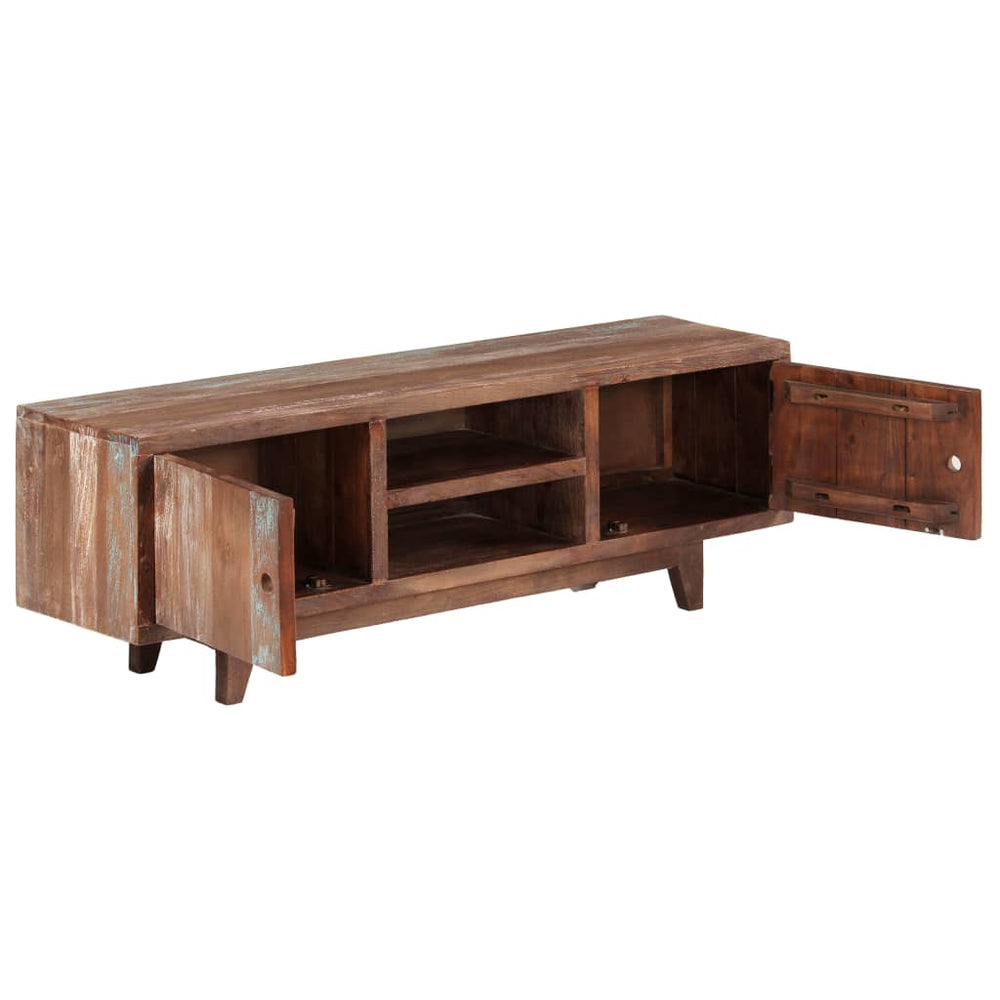 Tv-meubel vintage stijl 118x30x40 cm massief acaciahout MeubelReus