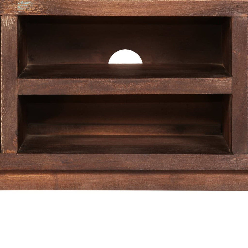 Tv-meubel vintage stijl 118x30x40 cm massief acaciahout MeubelReus