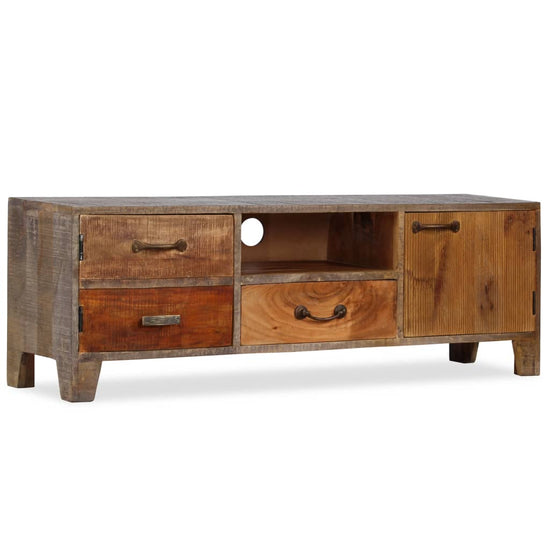 Tv-meubel vintage 118x30x40 cm massief hout MeubelReus
