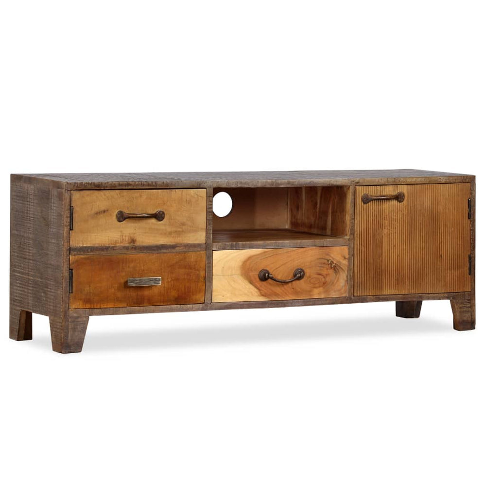 Tv-meubel vintage 118x30x40 cm massief hout MeubelReus